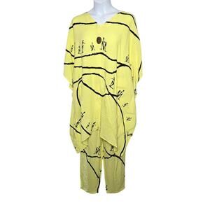 Shermarke African Motif Two Piece Pant Set Size One Size